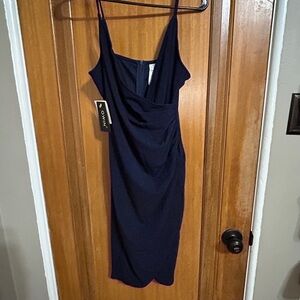 Elegant Navy Blue Women's Dress